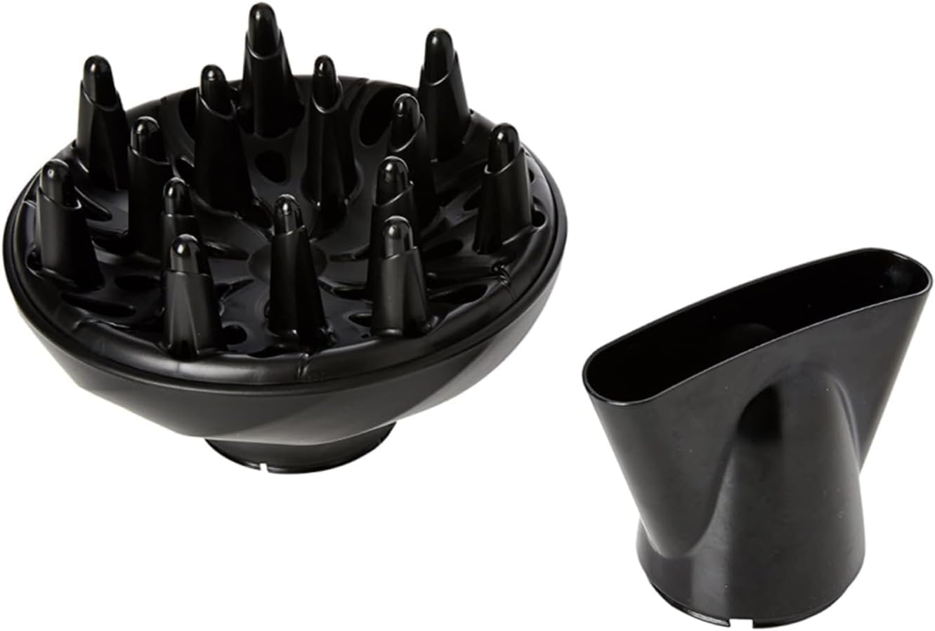 Haartrockner 2200W, Ionen, Keramik, Diffusor & Stylingdüse, Schwarz