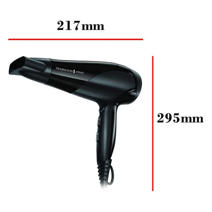 Haartrockner 2200W, Ionen, Keramik, Diffusor & Stylingdüse, Schwarz