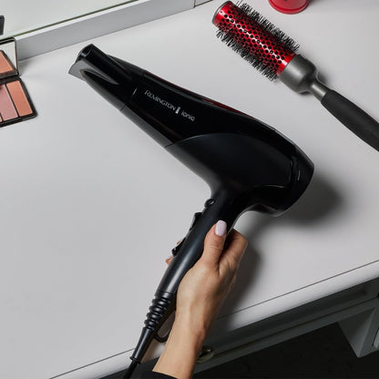 Haartrockner 2200W, Ionen, Keramik, Diffusor & Stylingdüse, Schwarz